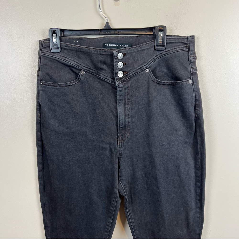 New Veronica Beard Beverly Yoke Front Jean in Color Moonlight, Size 32/14 - Picture 15 of 15